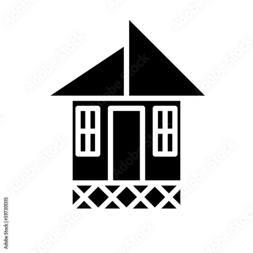 House on stilts icon