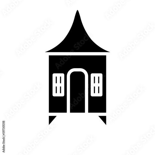 House on stilts icon