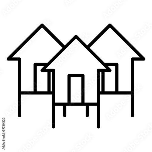 House on stilts icon