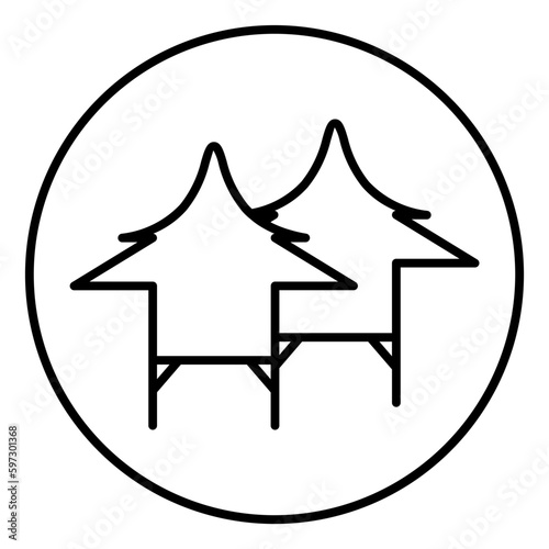 House on stilts icon