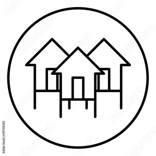 House on stilts icon
