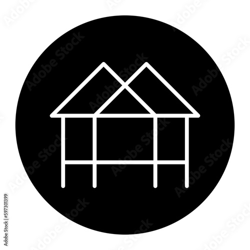 House on stilts icon