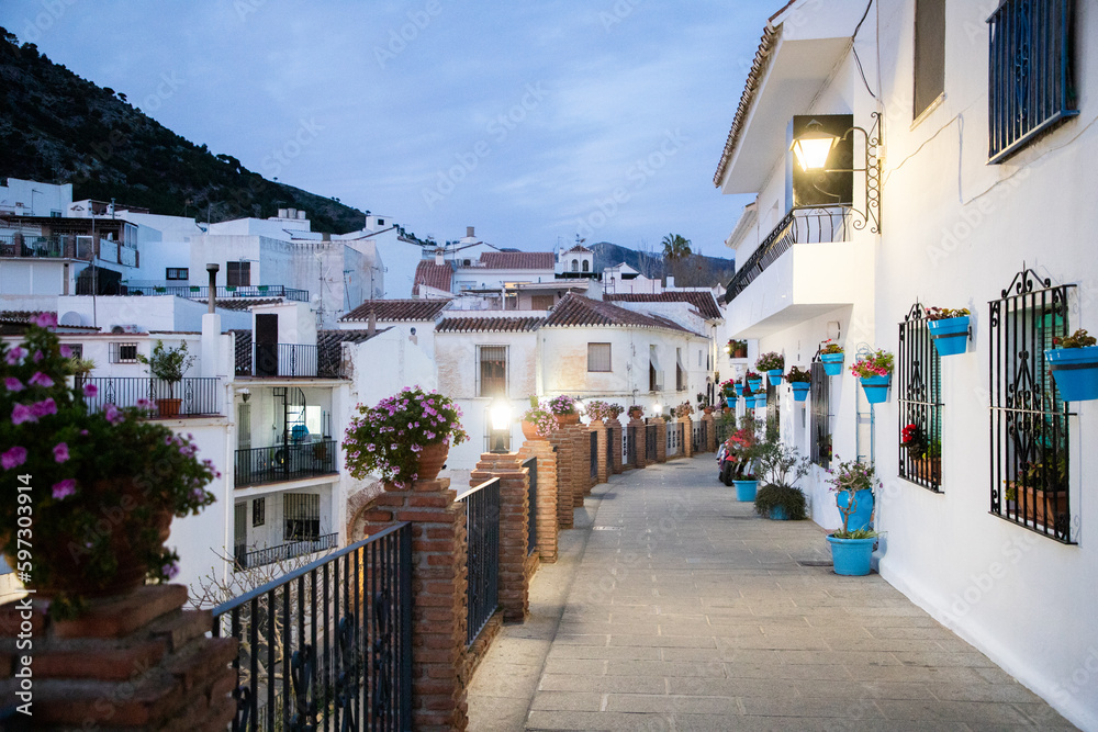 Obraz premium picturesque village of Mijas. Costa del Sol, Andalusia, Spain