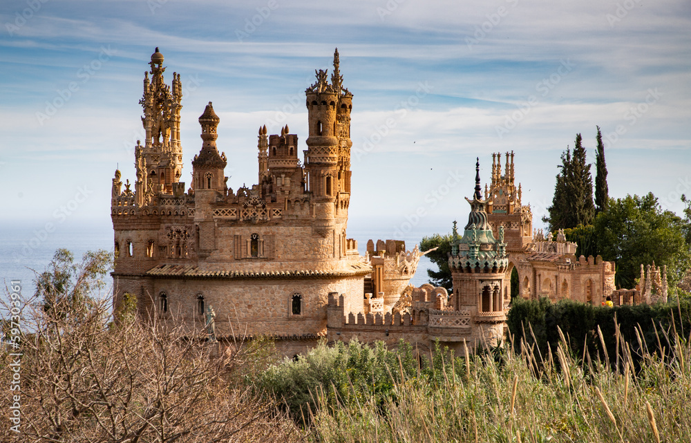 Obraz premium Colomares castle in Benalmadena, dedicated of Christopher Columbus - Spain