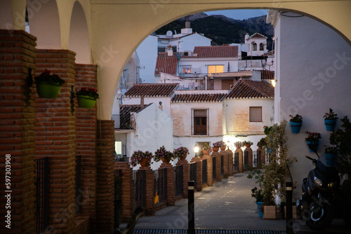 picturesque village of  Mijas. Costa del Sol, Andalusia, Spain