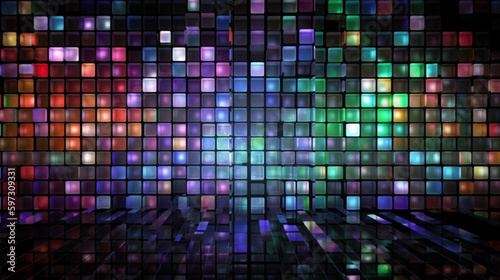 Colorful Technology Communication Grid Generative AI