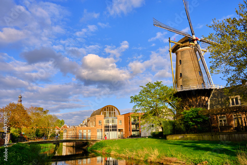Φωτογραφία Culemborg, cityscape in the Dutch province of Gelderland on sunny spring day