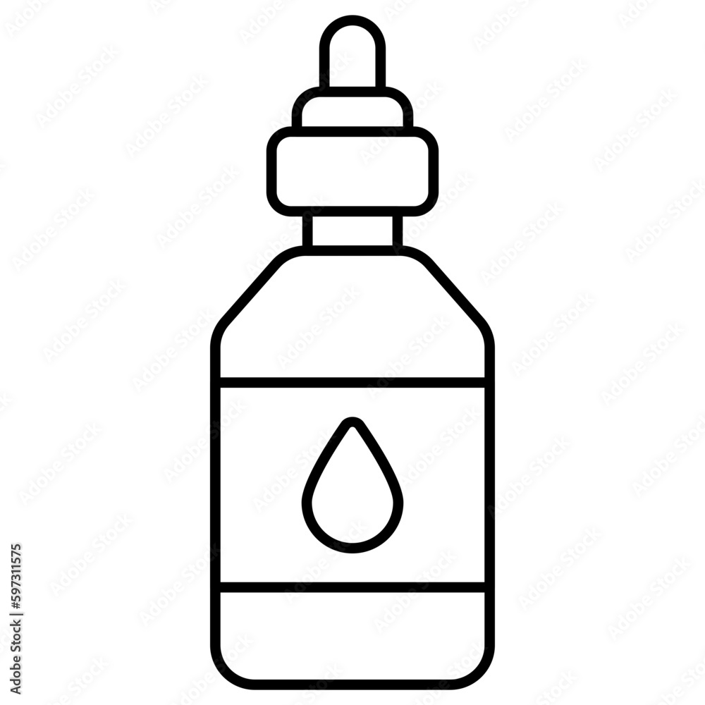 Modern design icon of dropper bottle Modern design icon of dropper bottle