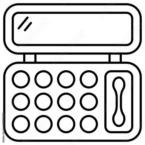Modern design icon of eyeshadow kit 