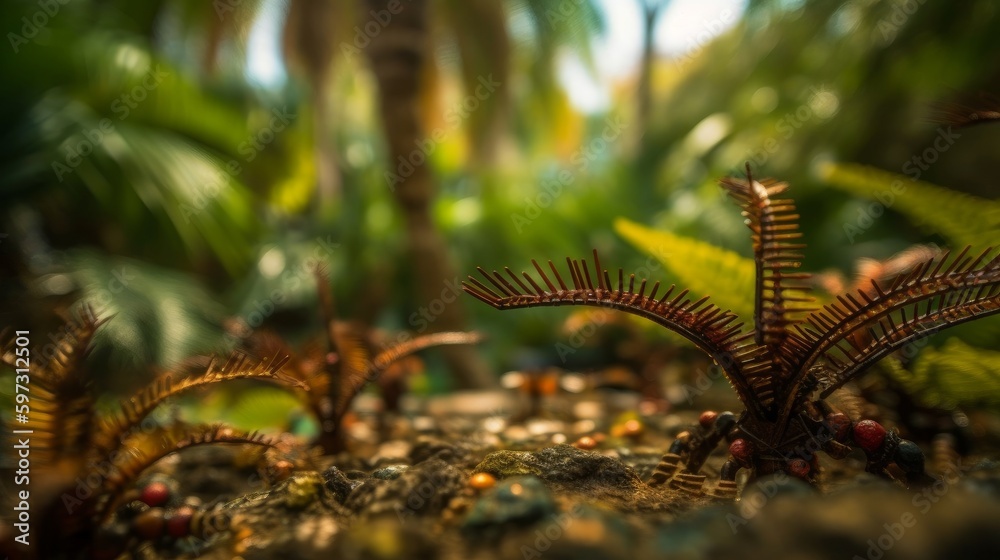Capturing the Magic of Nature: Stunning Photoshoot of Palm Trees with a Sony A9 and 35mm Lens under Studio and Volumetric Lighting, Generative AI