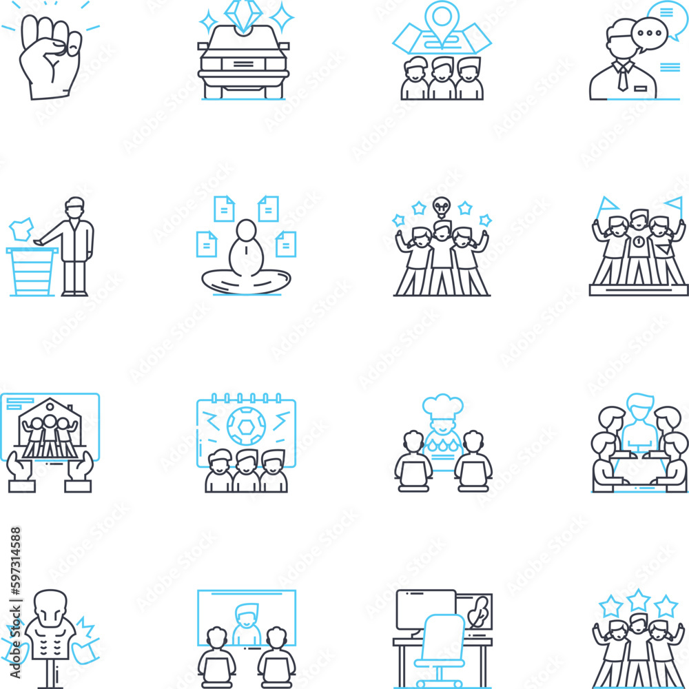 Business efficiency linear icons set. Streamlining, Optimization, Productivity, Automation, Cost-cutting, Innovation, Lean line vector and concept signs. Agililty,Standardization,Scalability outline Business efficiency linear icons set. Streamlining, Optimization, Productivity, Automation, Cost-cutting, Innovation, Lean line vector and concept signs. Agililty,Standardization,Scalability outline
