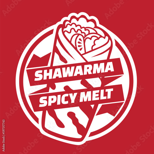 Simple Shawarma Kebab Logo Design