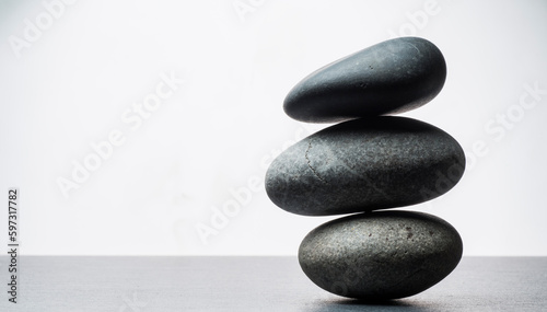 zen stones for podium background
