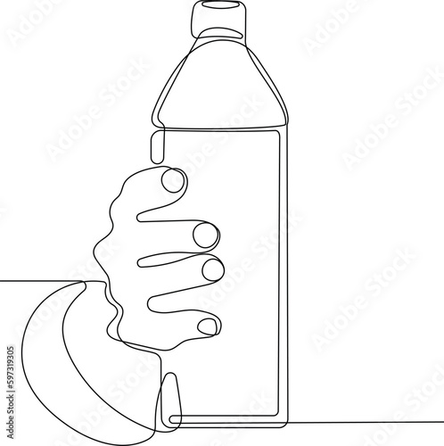 Home cleaning service landing page design concept, illustration of janitors with cleaning tools. Vector illustration