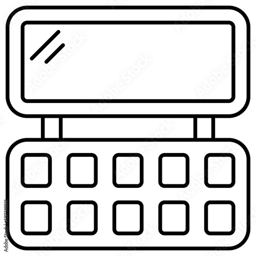 Modern design icon of eyeshadow kit 
