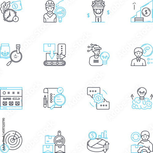 Bold approach linear icons set. Courage, Fearlessness, Daring, Risk-taking, Innovative, Inventive, Limitless line vector and concept signs. Unconventional,Singular,Unorthodox outline illustrations