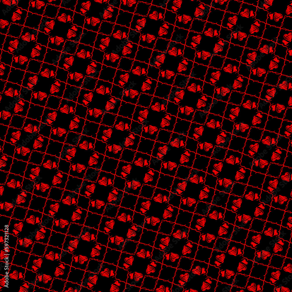 red hearts rotating style and black background red hearts rotating style and black background