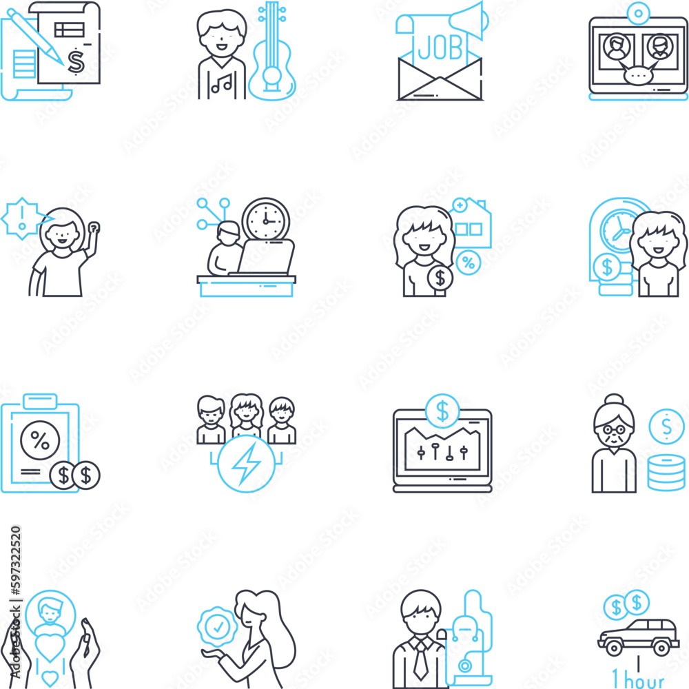 Operative linear icons set. Stealthy, Lethal, Covert, Tactical, Skilled, Resourceful, Efficient line vector and concept signs. Dangerous,Dynamic,Trained outline illustrations Operative linear icons set. Stealthy, Lethal, Covert, Tactical, Skilled, Resourceful, Efficient line vector and concept signs. Dangerous,Dynamic,Trained outline illustrations