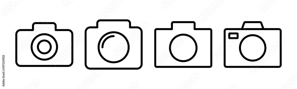 Camera icon vector illustration. photo camera sign and symbol. photography icon.