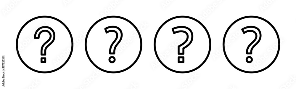 Question icon vector illustration. question mark sign and symbol Question icon vector illustration. question mark sign and symbol