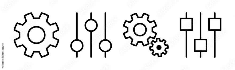 setting Icon vector illustration. Cog settings sign and symbol. Gear Sign setting Icon vector illustration. Cog settings sign and symbol. Gear Sign