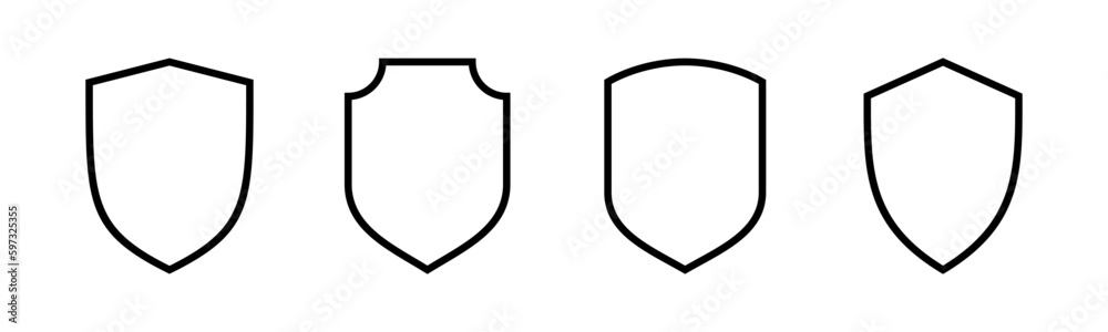 Shield icon vector illustration. Protection icon. Security sign and symbol Shield icon vector illustration. Protection icon. Security sign and symbol
