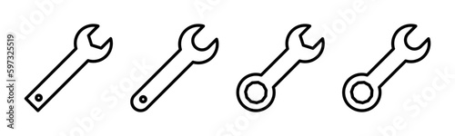 Wrench icon vector illustration. repair icon. tools sign and symbol