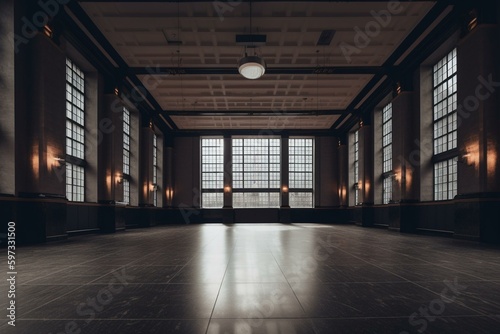 Soft zone inside a hall. Generative AI © Natalya
