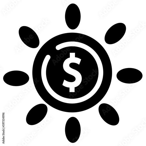 The Earnings icon represents an increase in profits or income, commonly used in accounting or financial management software