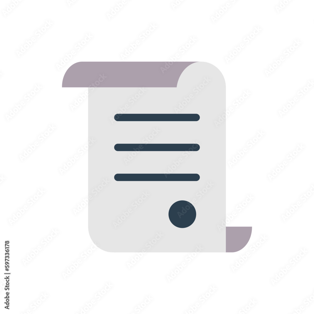Document flat icon for file, interface, paper, sheet, files and folders, portable document format, archive, copy, and text logo Document flat icon for file, interface, paper, sheet, files and folders, portable document format, archive, copy, and text logo