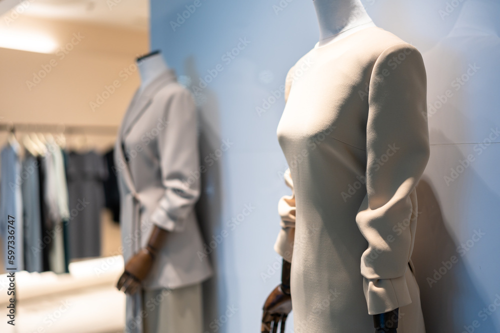 Obraz premium clothes in shopping mall