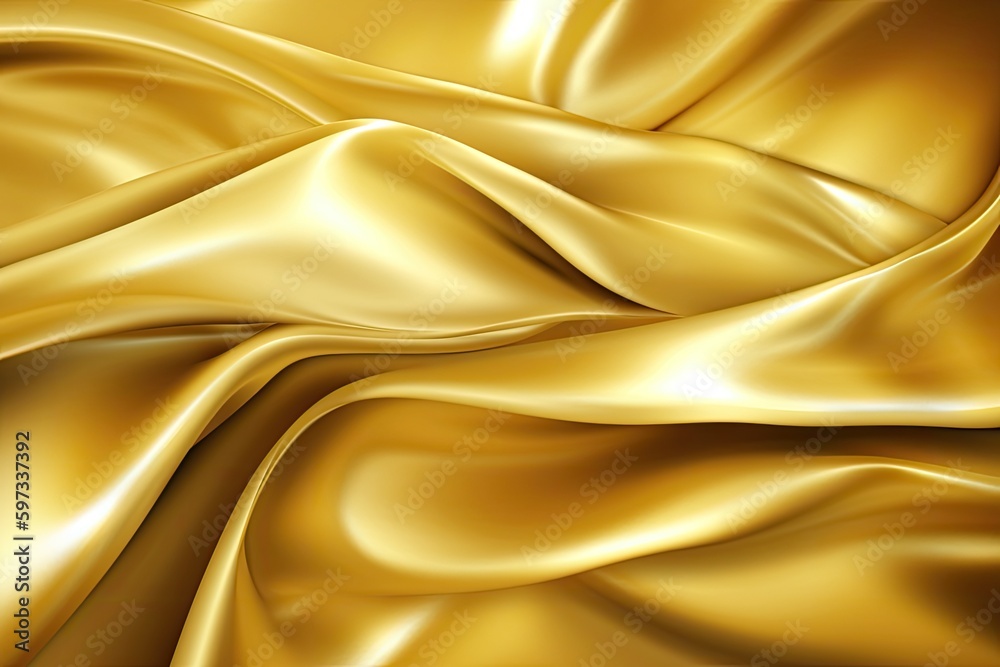 Obraz premium soft gold silk background. Generative AI
