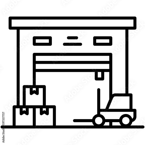 Storage Icon. Delivery Service Symbol. Line Icon Vector Stock