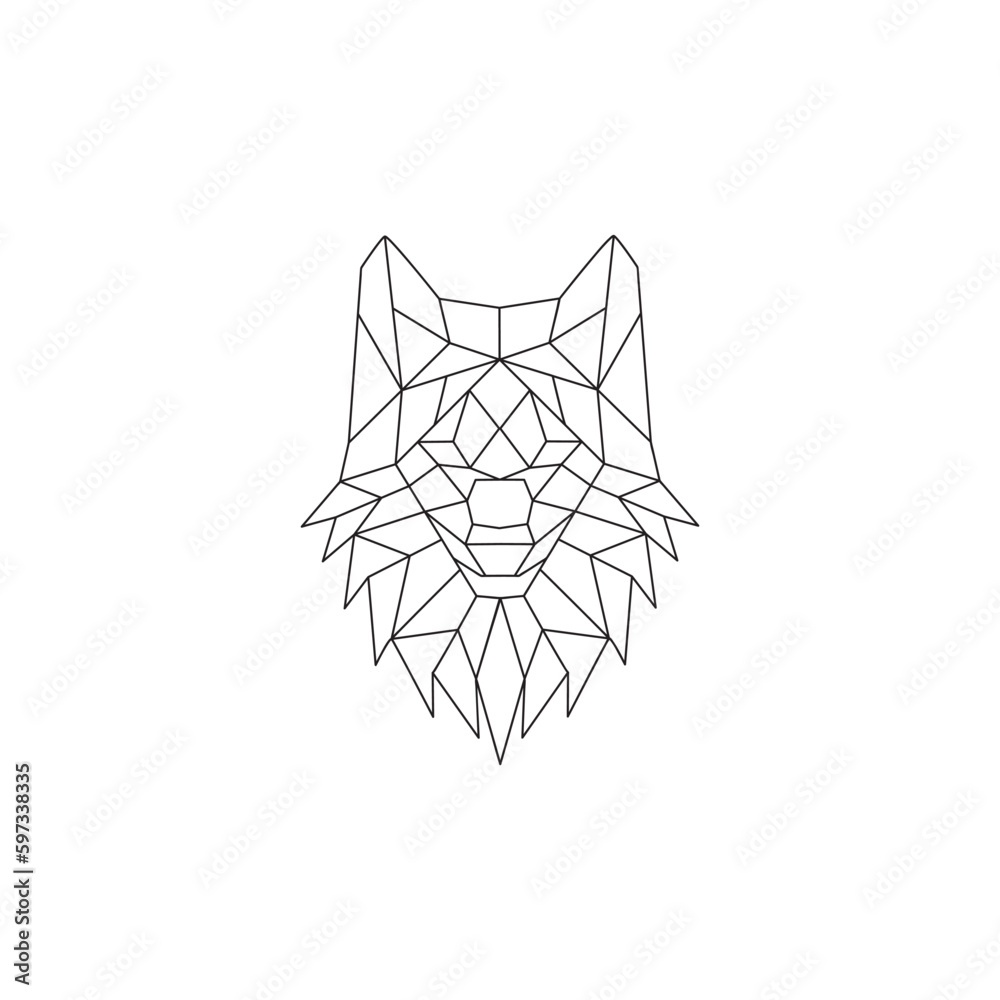 wolf head logo vector illustration isolated on white background wolf head logo vector illustration isolated on white background