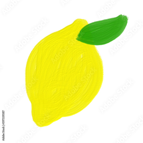 lemon isolated on white background