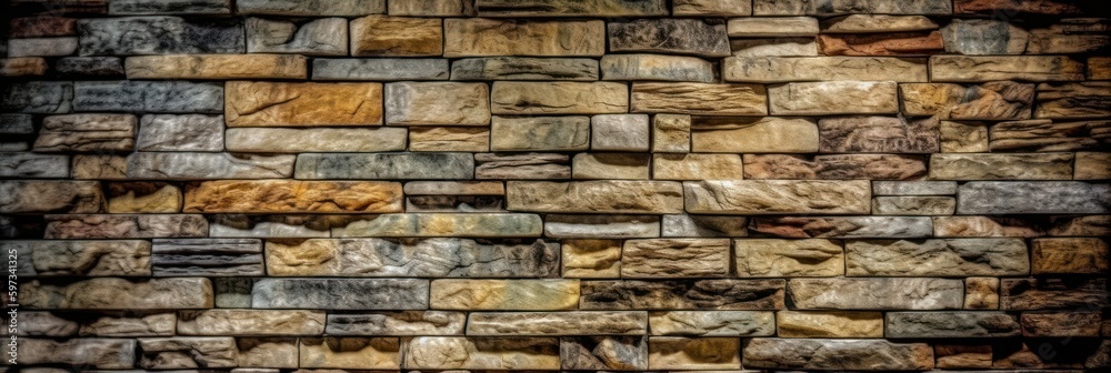 Abstract stone wall texture background. Created Generative Ai