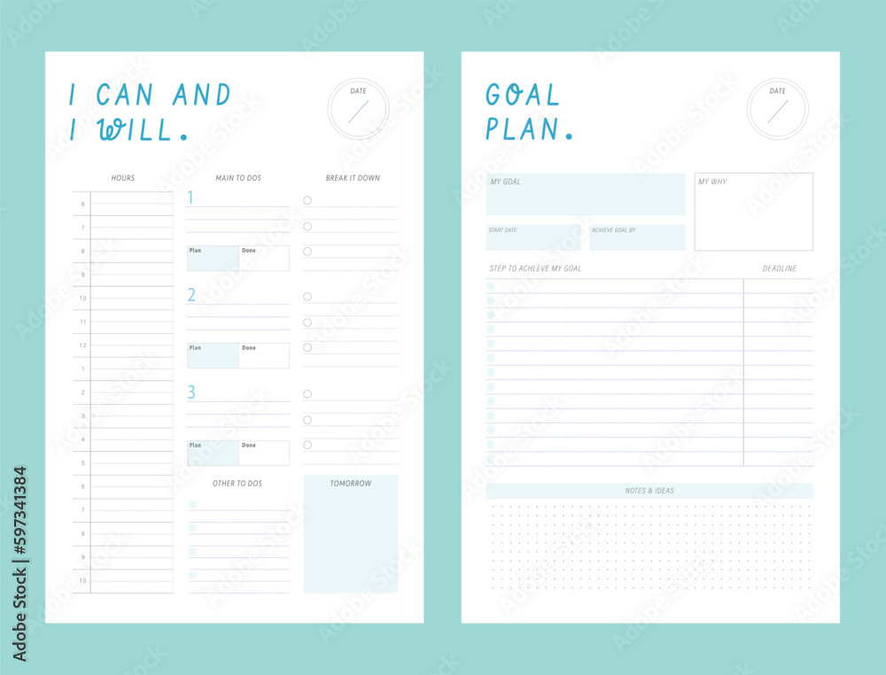 (Ocean) I can I will Goal planner. (Ocean) I can I will Goal planner.