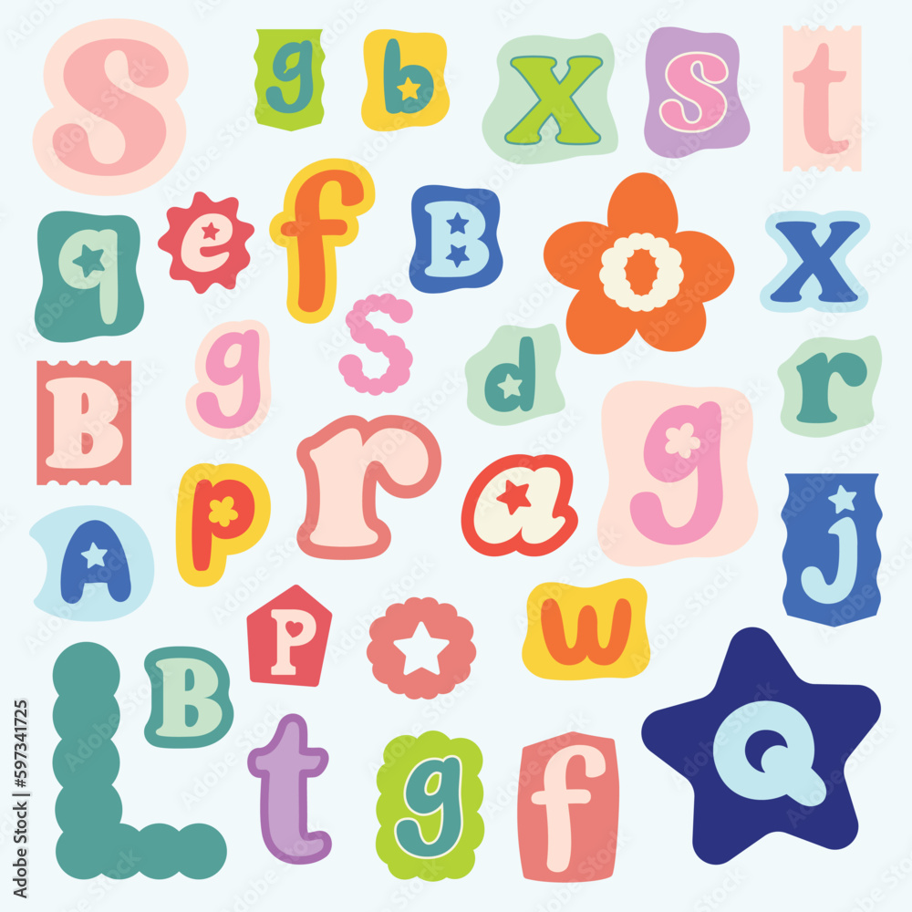 colorful alphabet letters