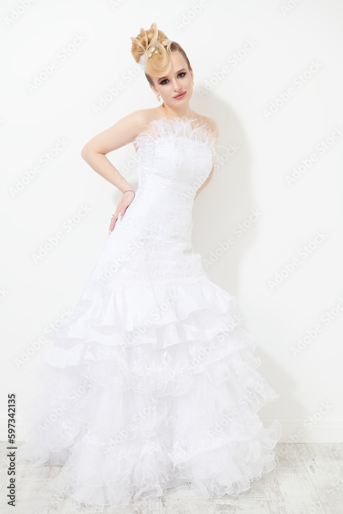 white wedding dress