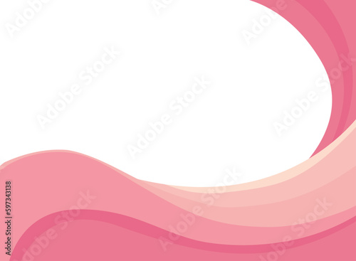 Abstract pink wave and space to put text vector illustration design white background color geometric creative for business banner, poster, flyer, card, cover 