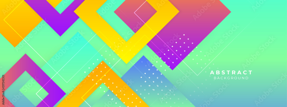 Set of trendy flat geometric vector banners. Vivid transparent banners in retro poster design style. Vintage colors and shapes. Green and blue banner design. Set of trendy flat geometric vector banners. Vivid transparent banners in retro poster design style. Vintage colors and shapes. Green and blue banner design.