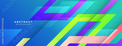 Creative covers or horizontal posters in modern minimal style for corporate identity, branding, social media advertising, promo. Modern layout design template with dynamic colorful overlay lines