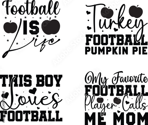 Football Svg Bundle And Retro Svg
