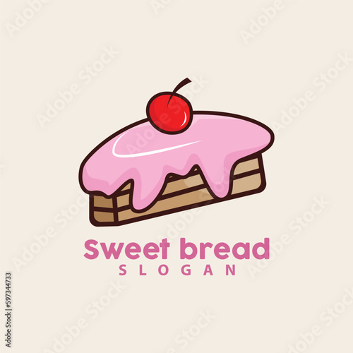 Sweet Bread Logo  Pancake Birthday Vector  Sandwich  Symbol Illustration Icon Design