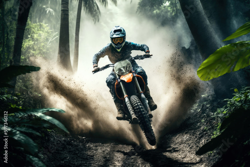 Extreme Moto biking in the jungle