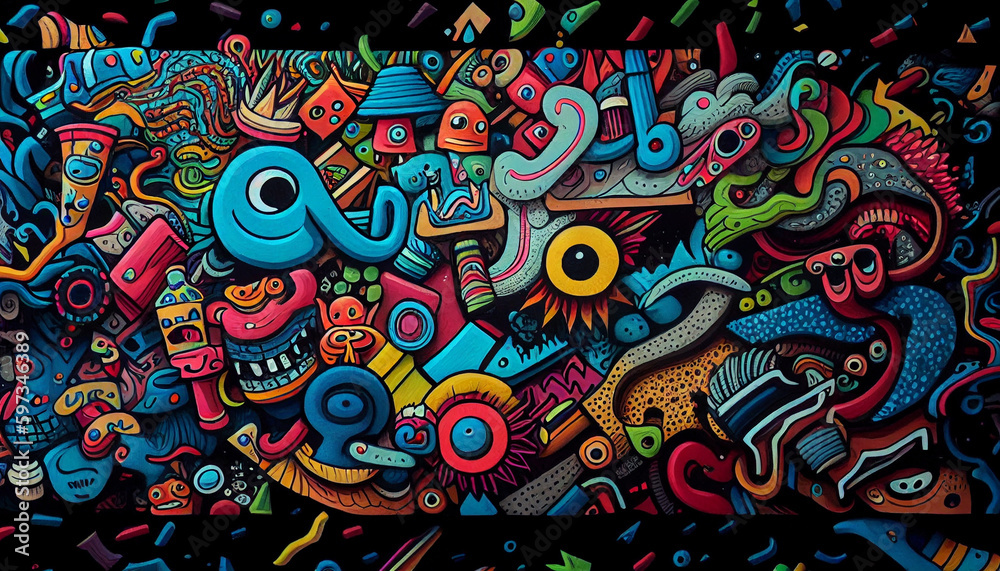 Journey of the Mind: Unlimited Creativity in Abstraction, Doodle, Hippie, Art, Law Of One_34