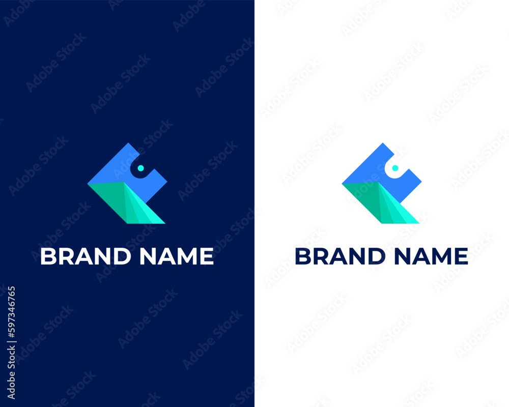 Letter f payment logo design, Credit card, crypto wallet, fast online payment - obrazy, fototapety, plakaty 