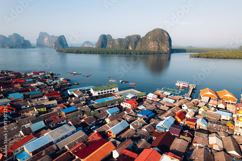 Fisherman's village in the middle of the sea, Koh Panyee photo