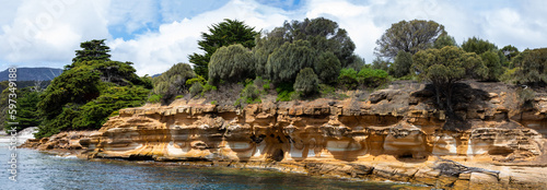 Fototapeta Naklejka Na Ścianę i Meble -  Maria Island, east coast of Tasmania, Australia a convict settlement