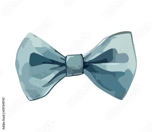 Elegant bow tie symbolizes modern fashion design